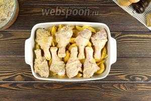 Курица карри с картошкой в духовке 