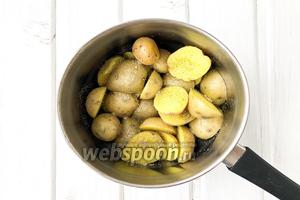 Хрустящая картошка в манке 