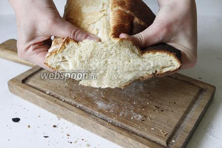 Белый хлеб для тостов на пшеничной закваске  