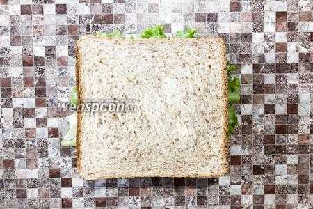 Сэндвич с овощами и сыром Фета 