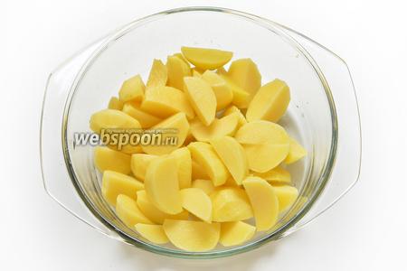 Картофель с сыром в микроволновке 