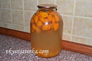 Компот из абрикосов на 3 литровую банку