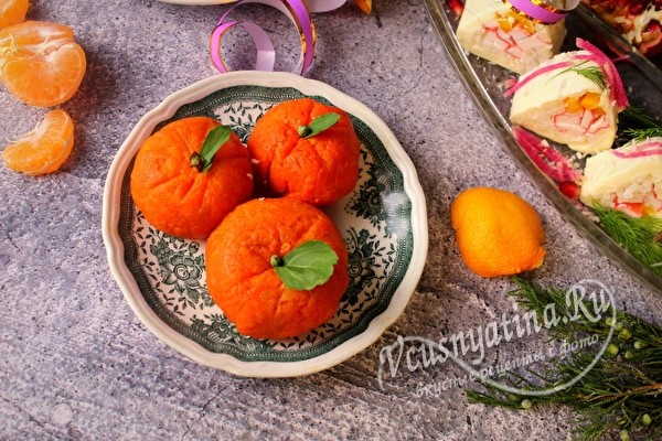 
			Закуска «Мандаринки» – 6 пошаговых рецептов к Новогоднему столу		