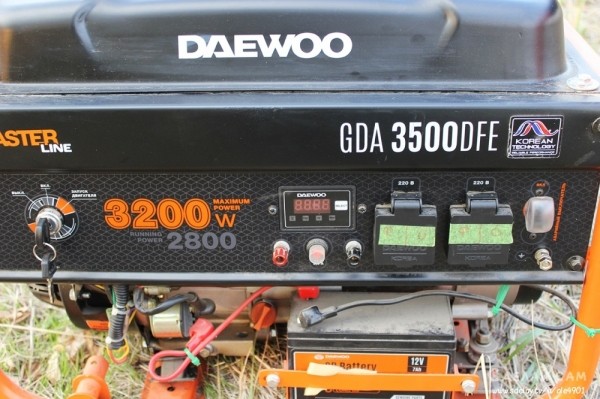 Двухтопливный генератор DAEWOO GDA 3500 DFE.1 год работы