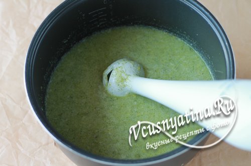 
			Крем суп из брокколи в мультиварке		