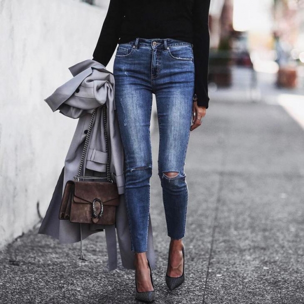 С чем носить джинсы осенью: 25 правильных сочетаний для вашего безупречного образа