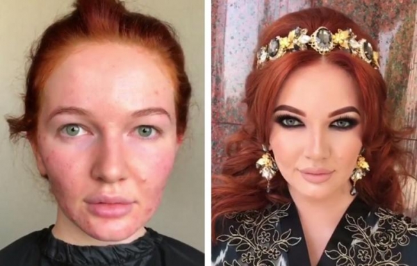 20 невероятных преображений при помощи макияжа от российского визажиста