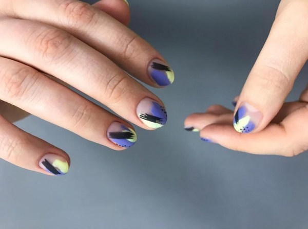 Дизайн мазки кистью на ногтях: 30 сногсшибательных идей