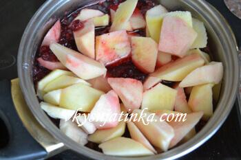 Варенье из брусники с яблоками