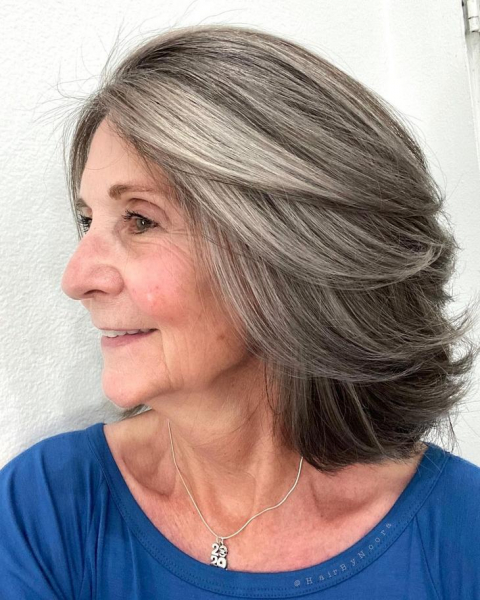 15 модных примеров окрашивания волос осени 2020 для женщин старше 50 лет