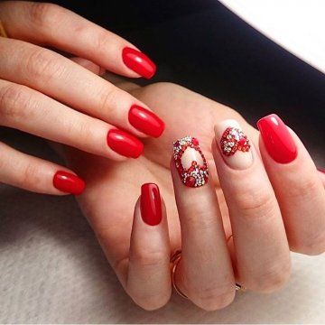Красный дизайн ногтей: модные тенденции, фото 2020-2021