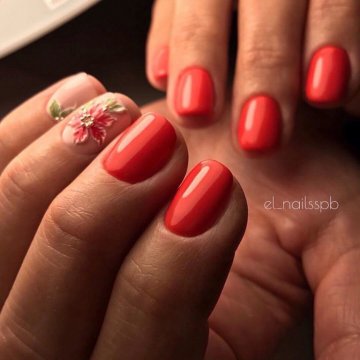 Красный дизайн ногтей: модные тенденции, фото 2020-2021