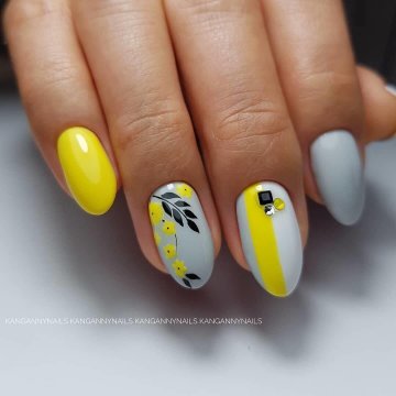 Модный желтый дизайн ногтей 2020-2021: фото-идеи