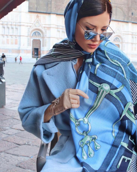 15 идей как модно носить платок с пальто и выглядеть безупречно
