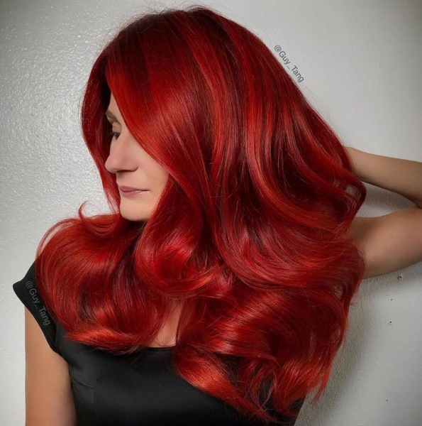 Красно-рыжие волосы — тренд 2021