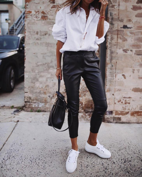 Соблазнение и роскошь: кожаные брюки 2021 для твоего невероятного стиля