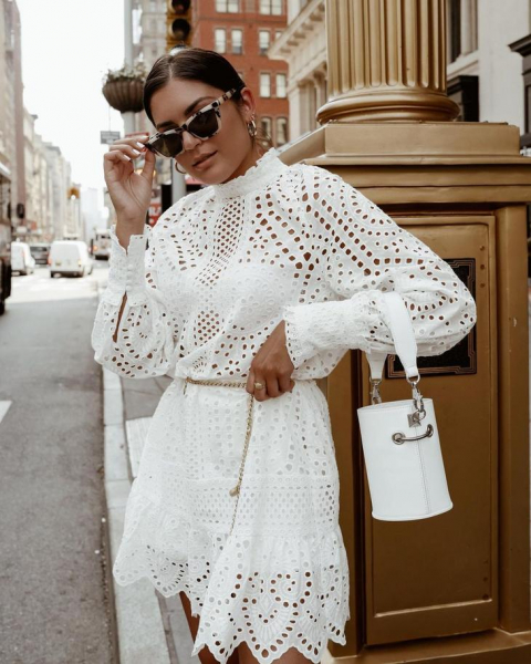 В копилку моднице! 18 впечатляющих модных образов в белом цвете 2021