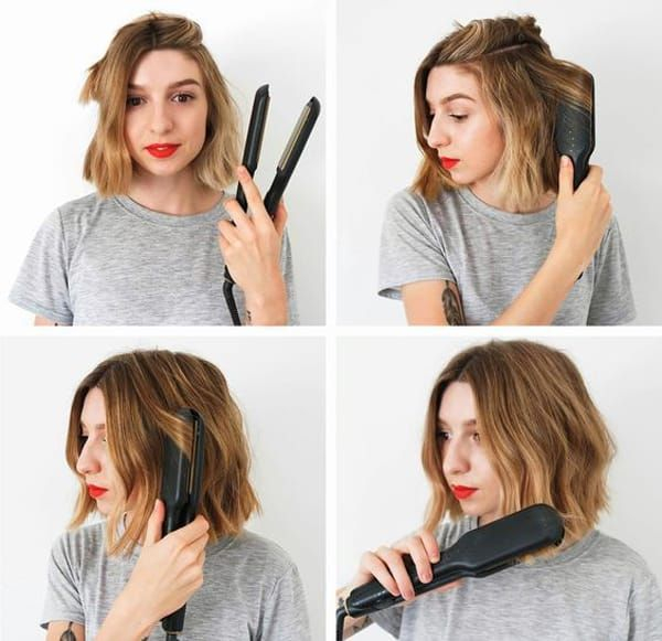 Укладка волос утюжком: 8 небанальных способов, которые вы еще не знали