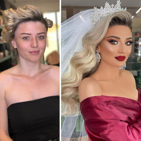 20 невест, которые хотели получить эффектный макияж на свадьбу, и на фото «после» их просто не узнать