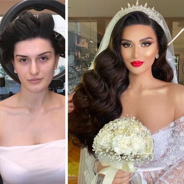 20 невест, которые хотели получить эффектный макияж на свадьбу, и на фото «после» их просто не узнать